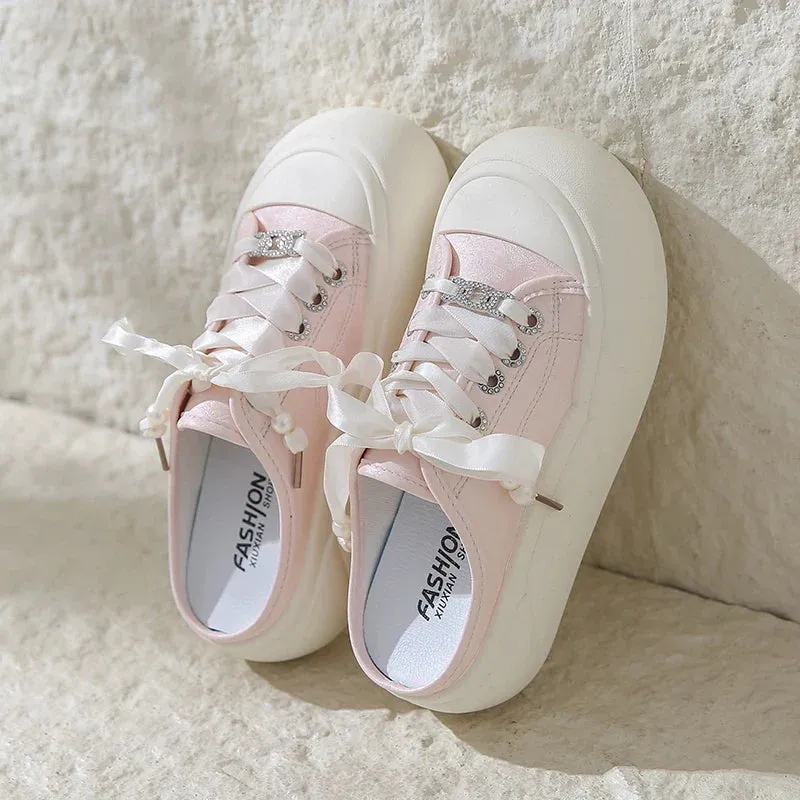 binfenxie  -  Summer Women's Slip On Platform Walking Mules Shoes Backless Fashion Casual Loafers Cute Slides Sneakers for Ladies