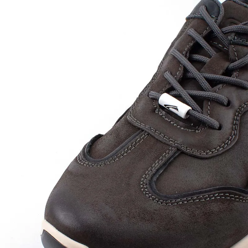 camel active Leather Lace Up Shoes Men Dark Grey BRADFORD 852365-RS1-13