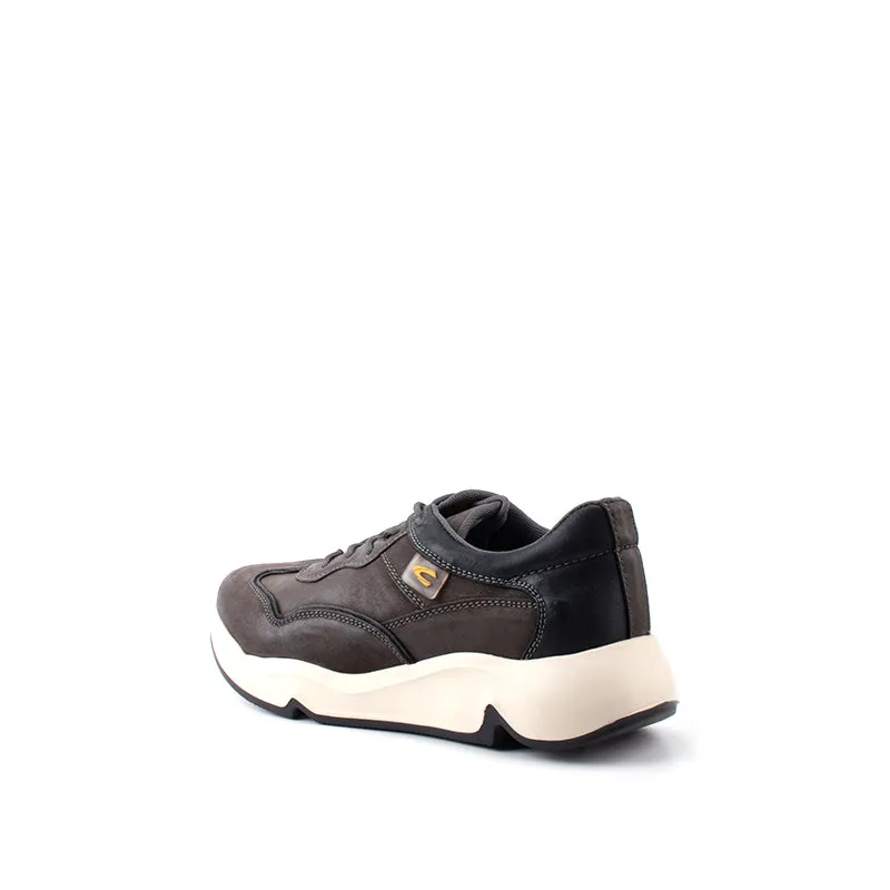 camel active Leather Lace Up Shoes Men Dark Grey BRADFORD 852365-RS1-13