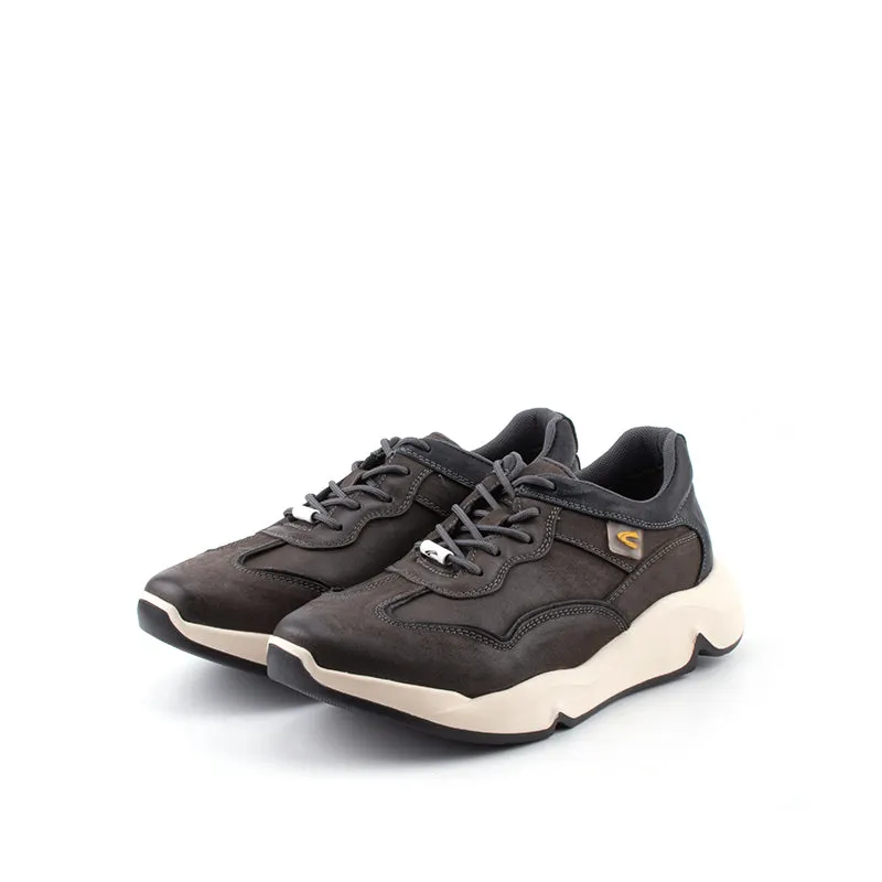 camel active Leather Lace Up Shoes Men Dark Grey BRADFORD 852365-RS1-13