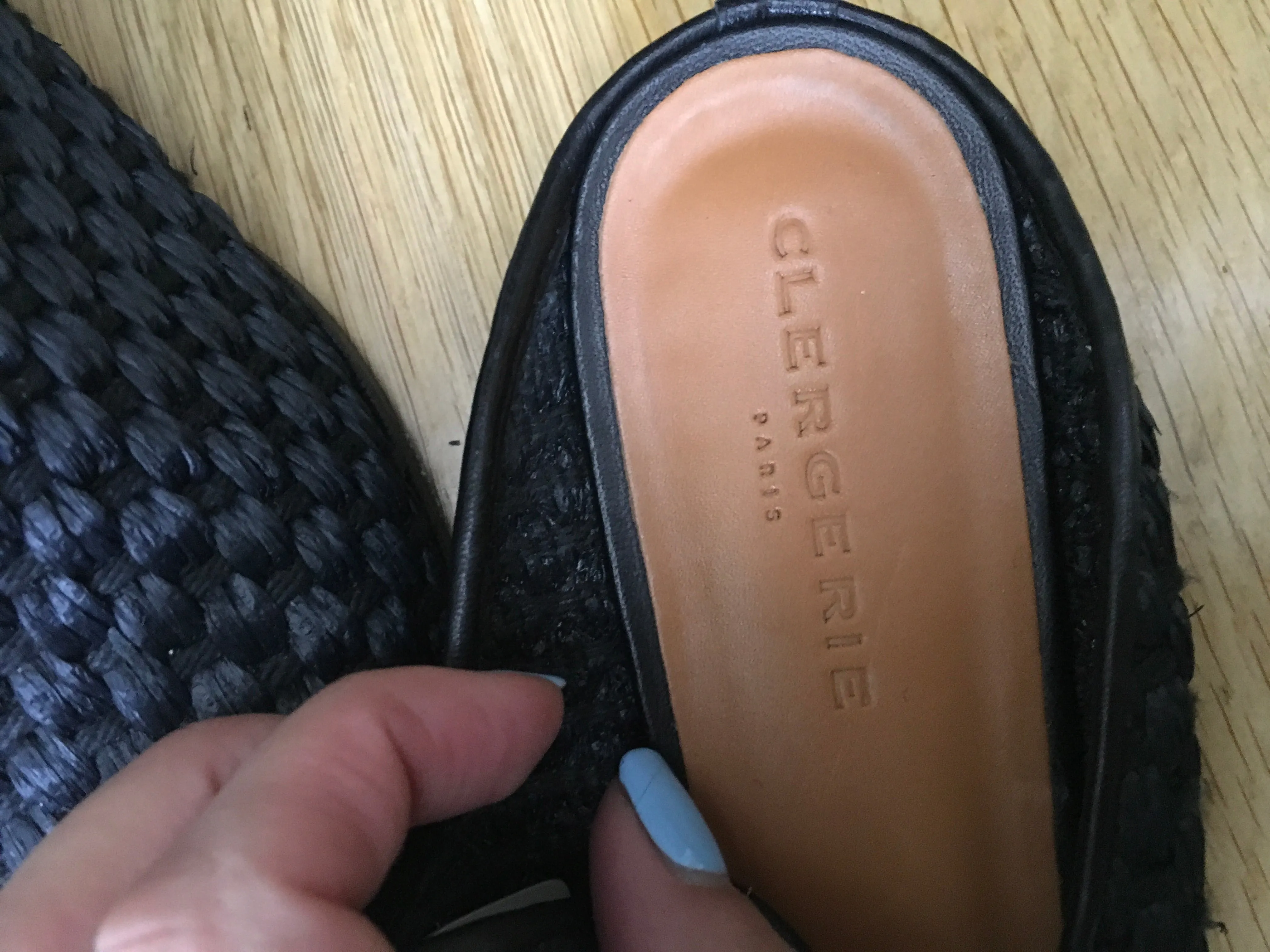 Clergerie Black Aliceop 25 Raffia Mules Trainers Shoes Ladies