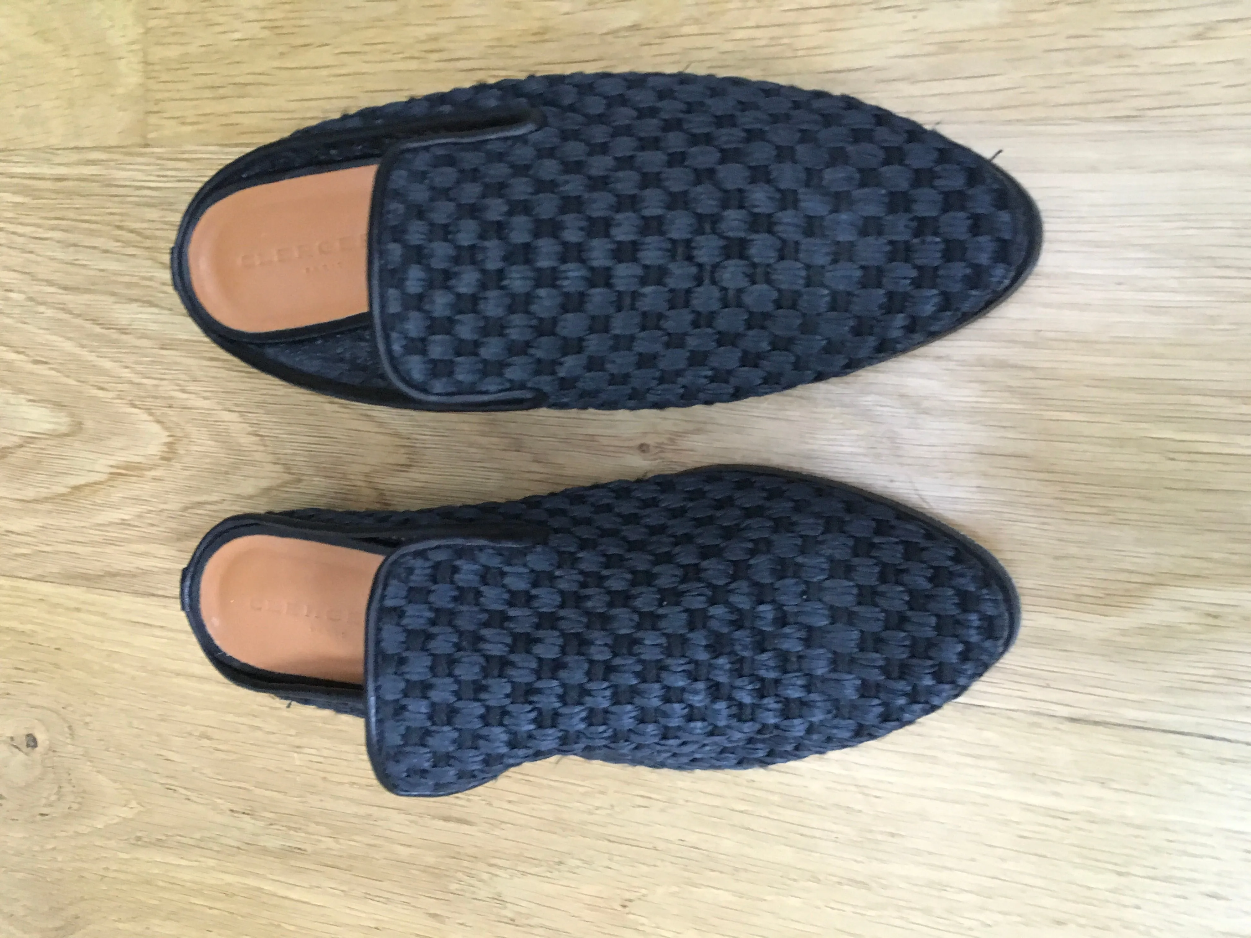 Clergerie Black Aliceop 25 Raffia Mules Trainers Shoes Ladies