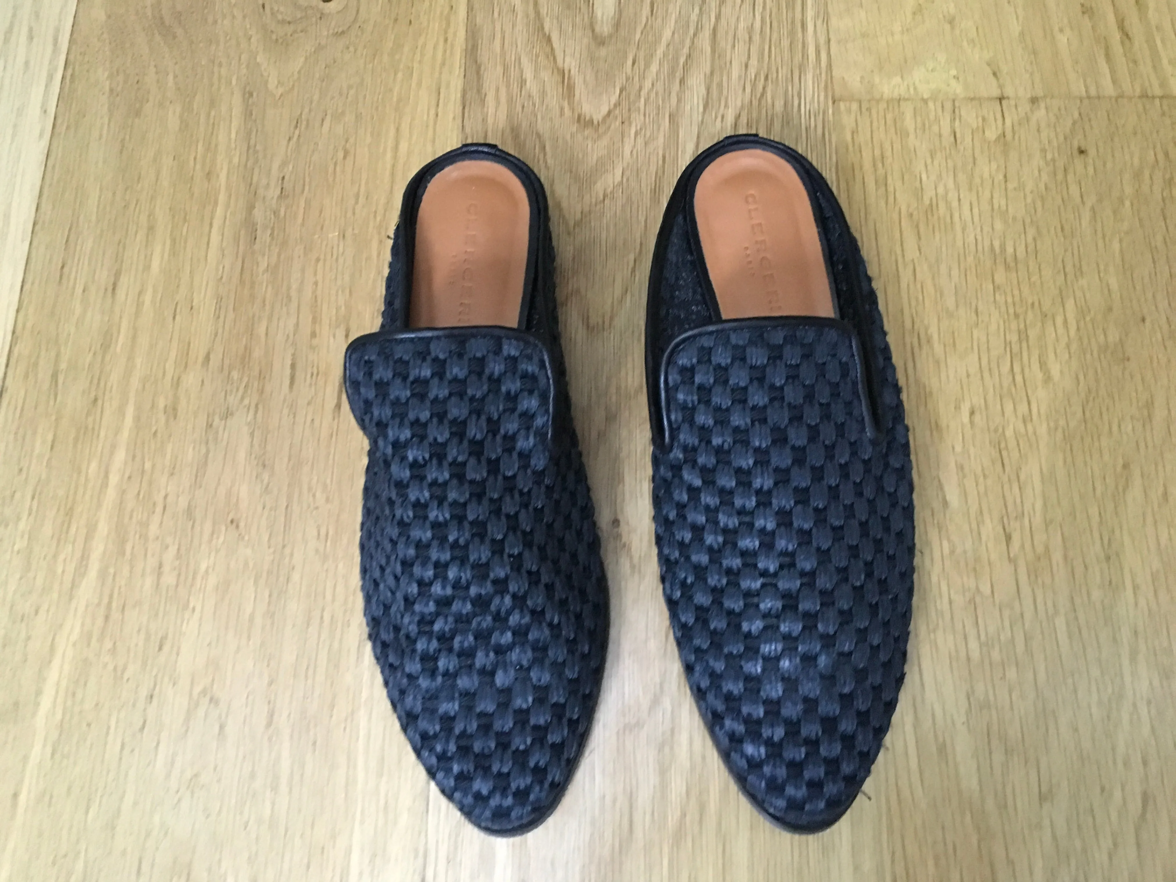 Clergerie Black Aliceop 25 Raffia Mules Trainers Shoes Ladies