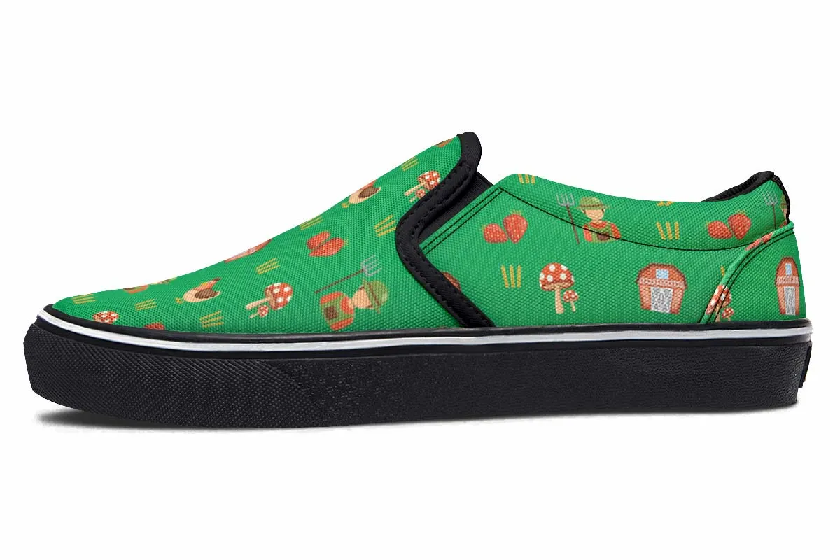 Cute Farm Slip-On Shoes