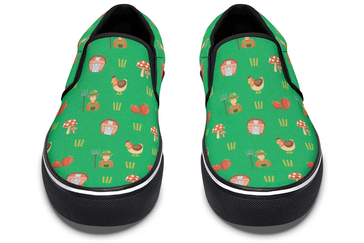 Cute Farm Slip-On Shoes