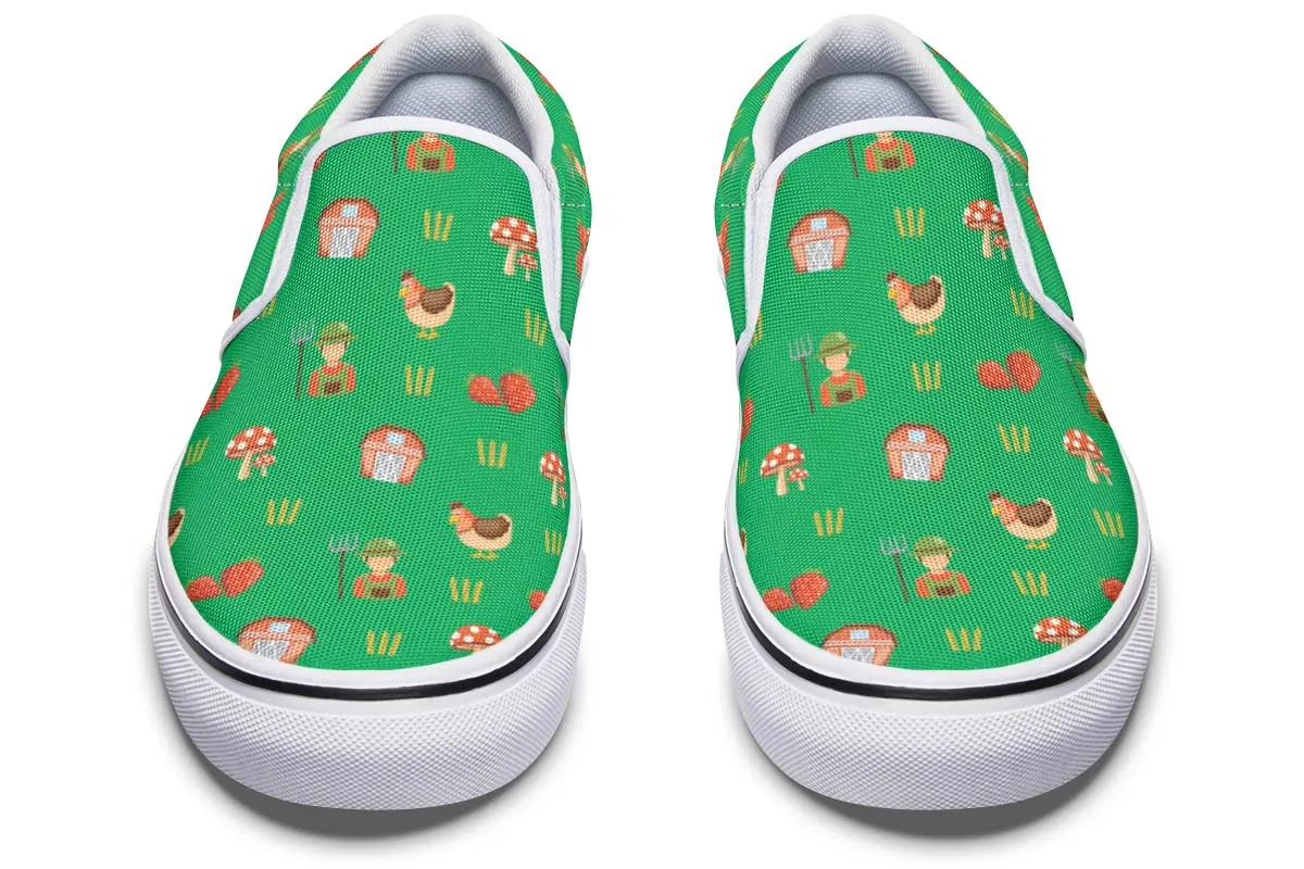 Cute Farm Slip-On Shoes