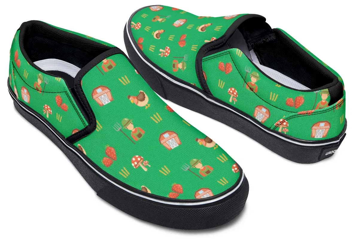 Cute Farm Slip-On Shoes
