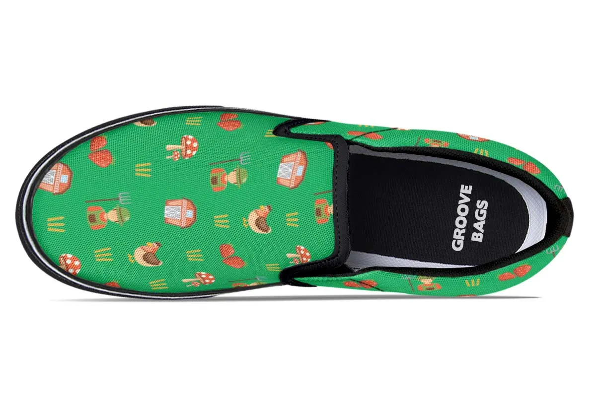 Cute Farm Slip-On Shoes