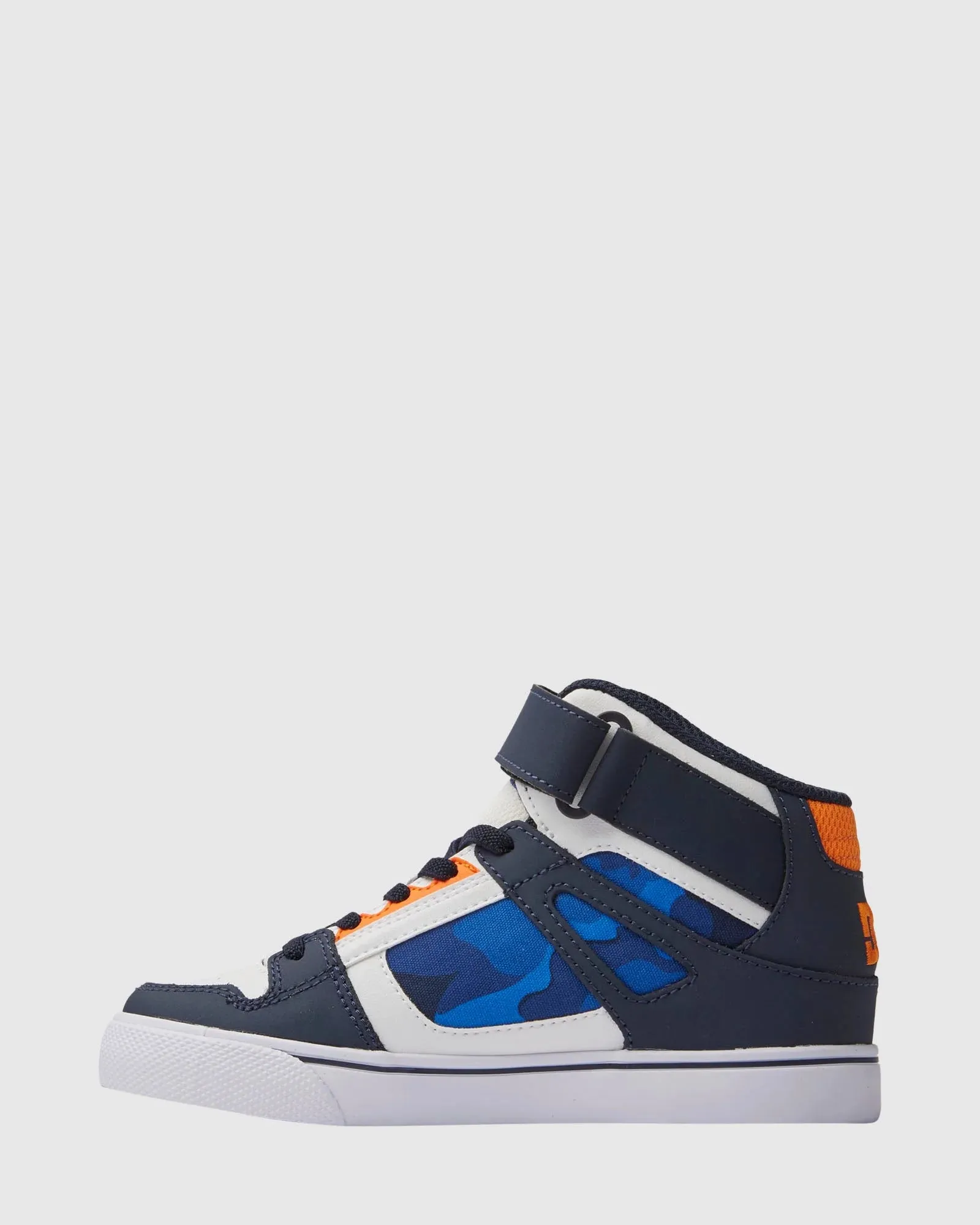 DC Pure High Top EV High Top Sneakers in Shady Blue/Orange: Size 10 to 7
