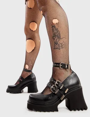 Displaced Chunky Mary Jane Shoes