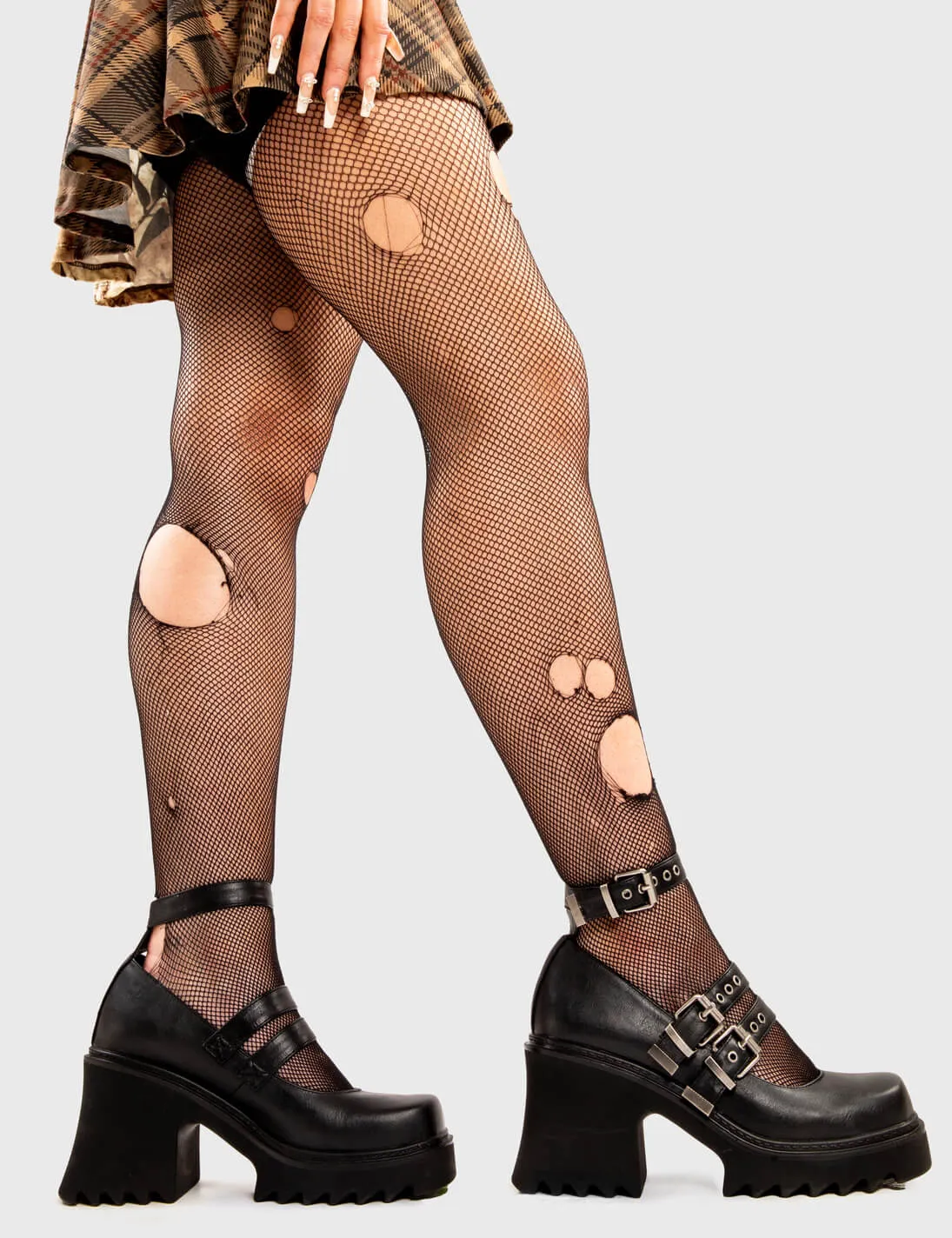 Displaced Chunky Mary Jane Shoes