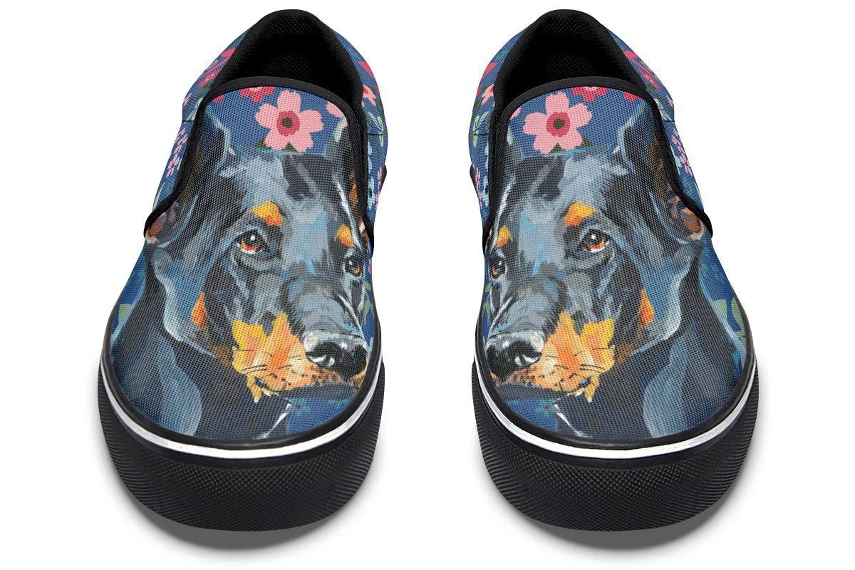 Doberman Sweetheart Slip-On Shoes