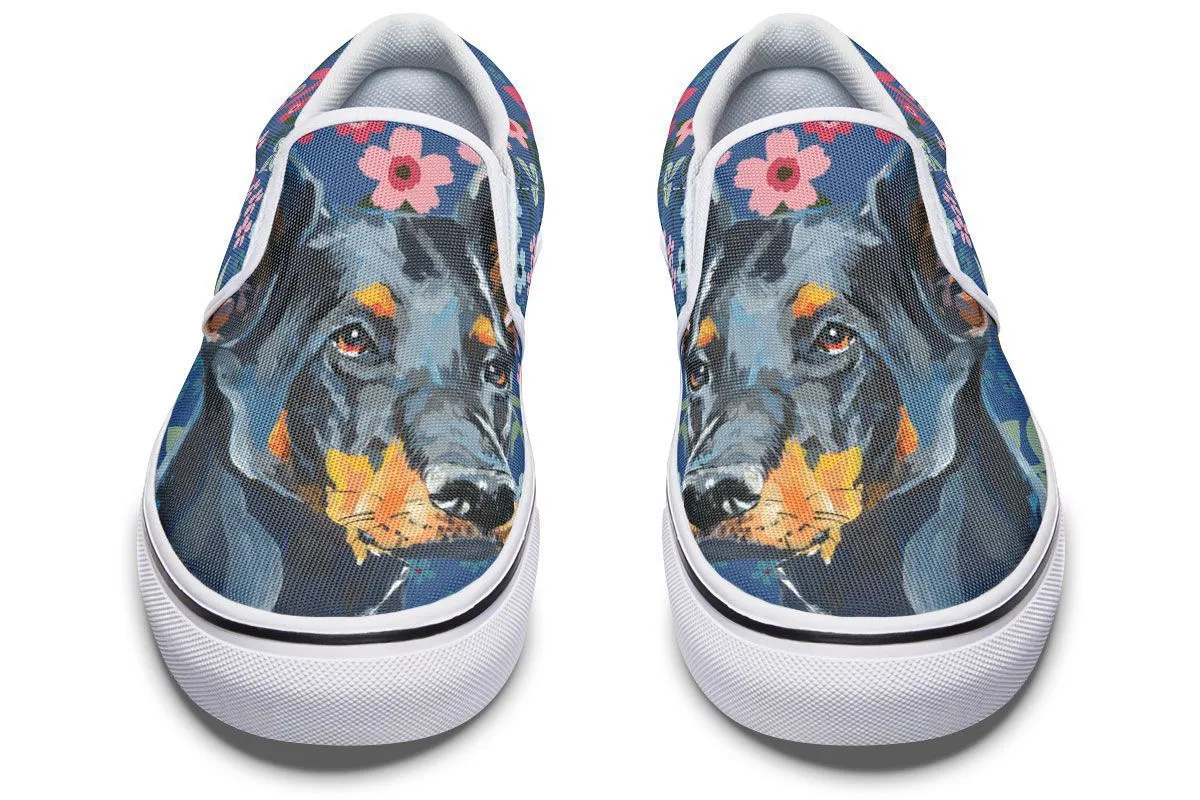 Doberman Sweetheart Slip-On Shoes