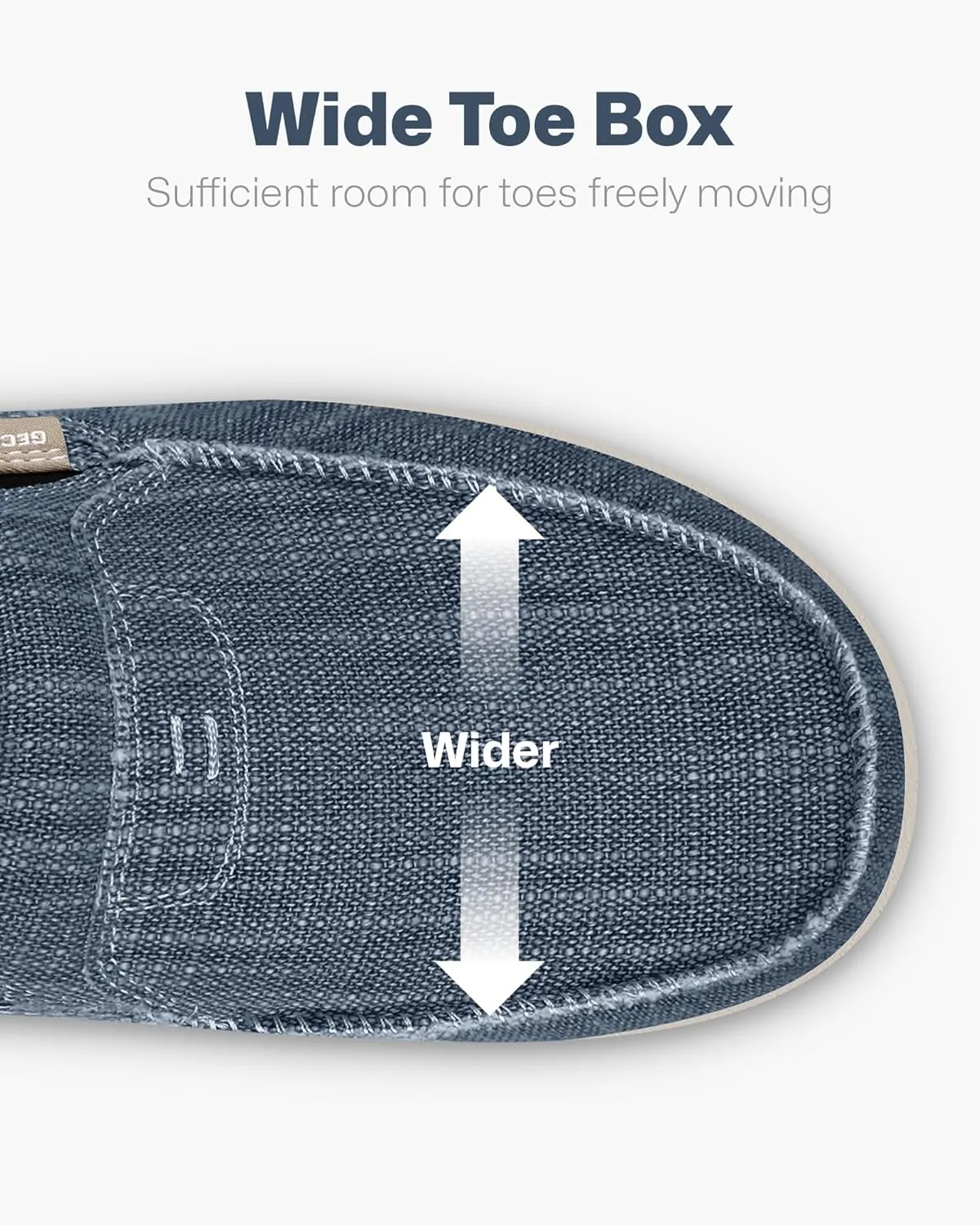 Mens Slip On Shoes, Mens Boat Shoes with Arch Support, Orthopedic Canvas Loafers for Plantar Fasciitis, Indoor & Outdoor Walking Slippers Shoes for Pain Relief