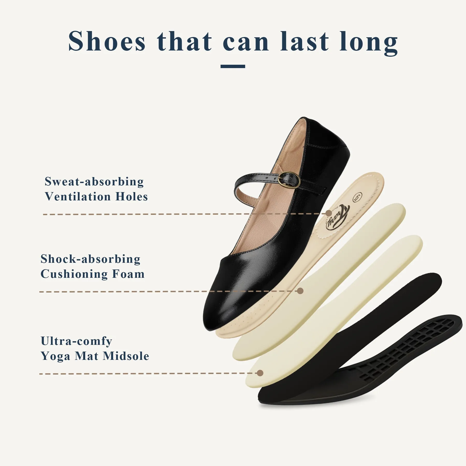 Round Toe Mary Jane Shoes