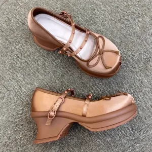 Round Toe Mary Janes