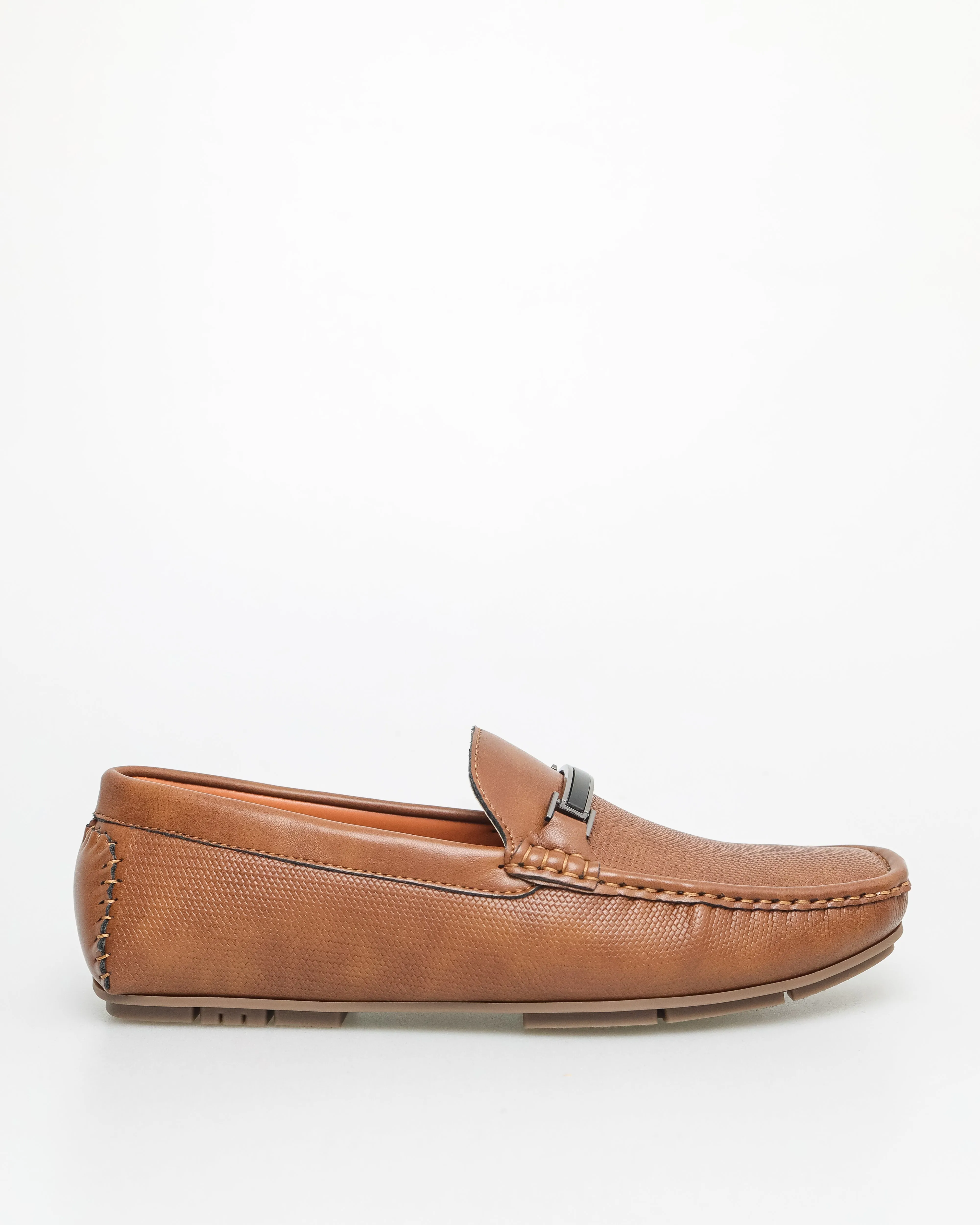 Tomaz C615 Men's Black Streamline Buckle Moccasins